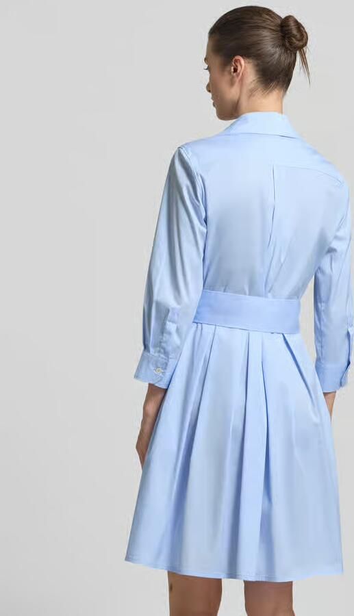 0039 italy Overhemdjurk met strikceintuur model 'JULE'