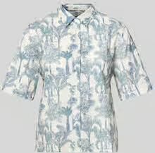 0039 italy Regular fit blouse in all-over look Model 'BEA'