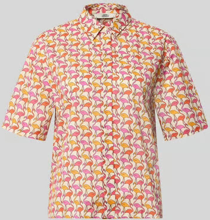 0039 italy Regular fit blouse in all-over look Model 'BEA' - Foto 2