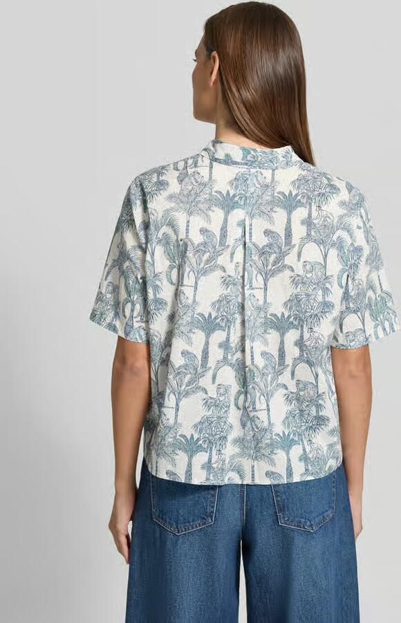 0039 italy Regular fit blouse in all-over look Model 'BEA' - Foto 2
