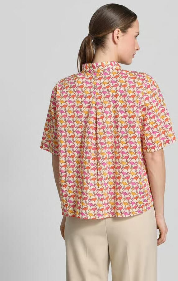 0039 italy Regular fit blouse in all-over look Model 'BEA' - Foto 3