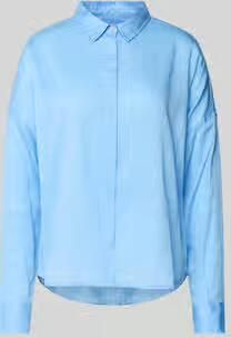 0039 italy Regular fit blouse met verborgen knoopsluiting model 'SANDY'