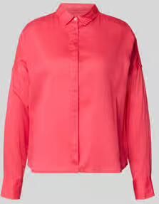0039 italy Regular fit blouse met verborgen knoopsluiting model 'SANDY'