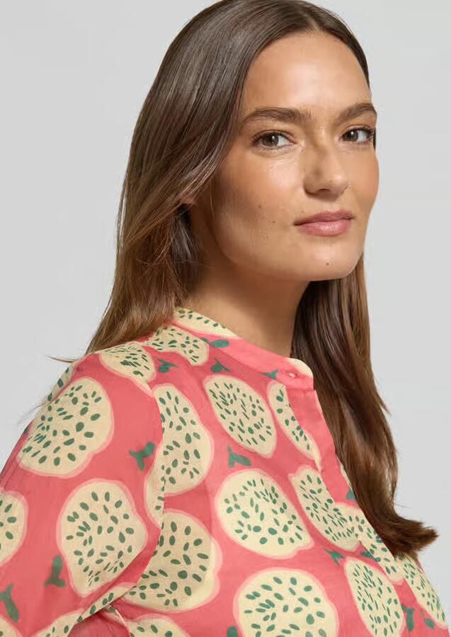 0039 italy Regular fit blouse met knoopsluiting model 'JANE'