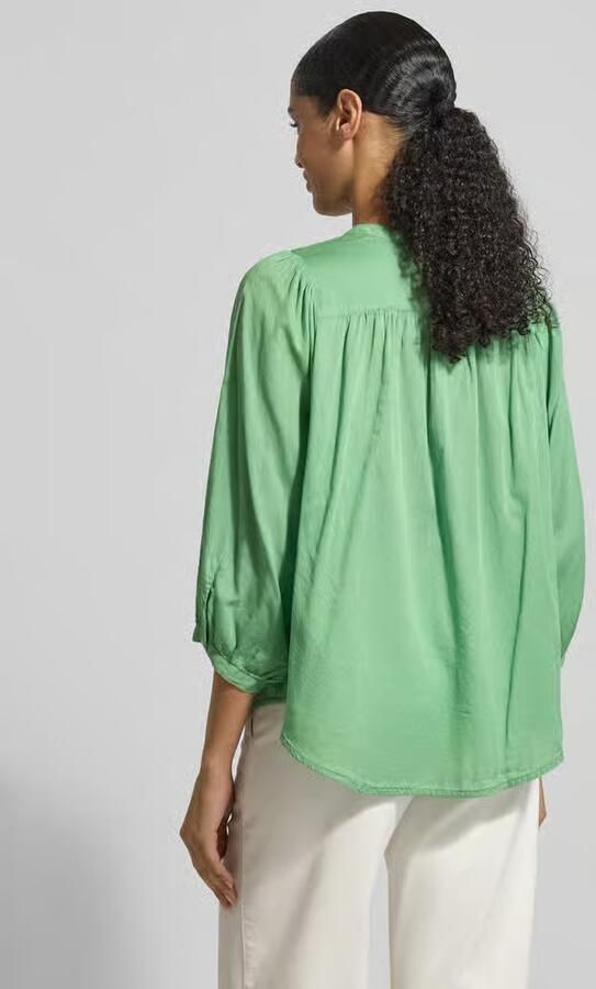 0039 italy Regular fit blouse met ronde hals Model 'FAVIOLA' - Foto 3