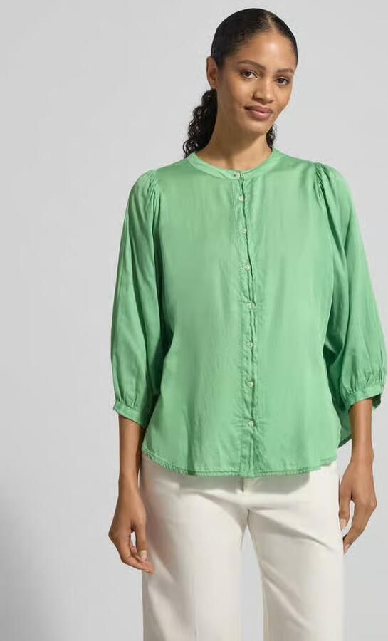 0039 italy Regular fit blouse met ronde hals Model 'FAVIOLA' - Foto 2