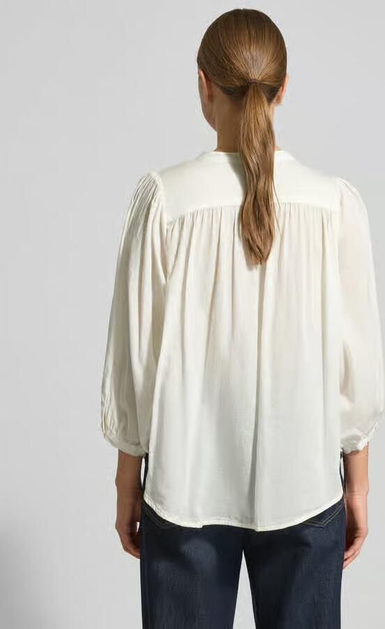 0039 italy Regular fit blouse met ronde hals Model 'FAVIOLA' - Foto 2