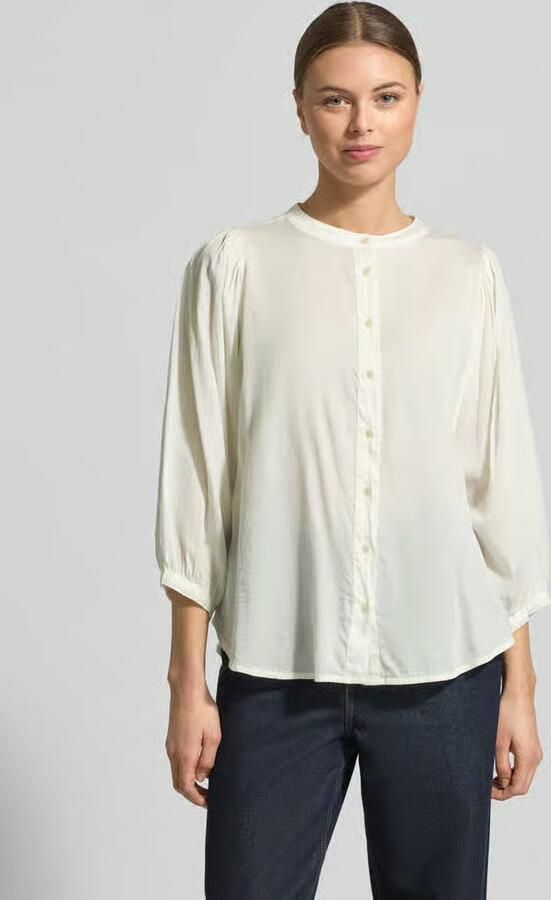 0039 italy Regular fit blouse met ronde hals Model 'FAVIOLA' - Foto 3