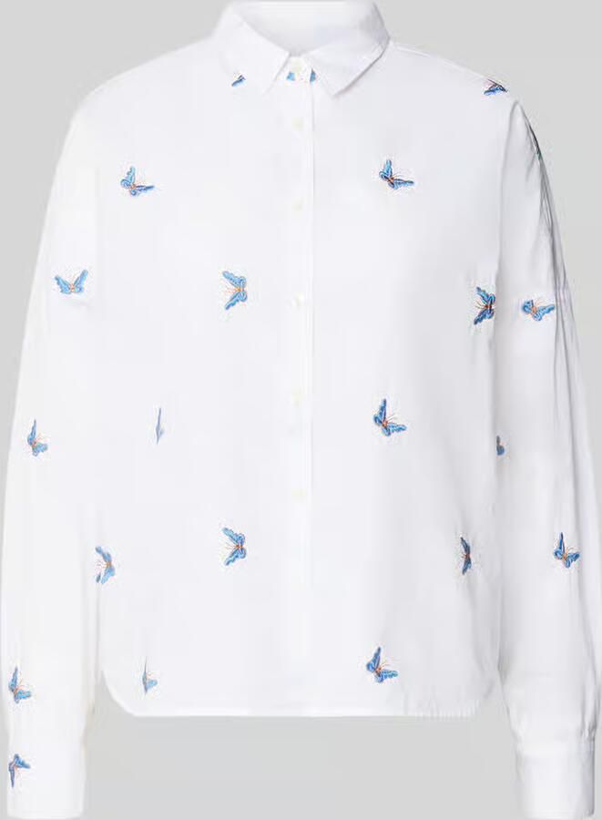 0039 italy Regular fit Blouse met Stitchings Model 'LUCY' - Foto 2
