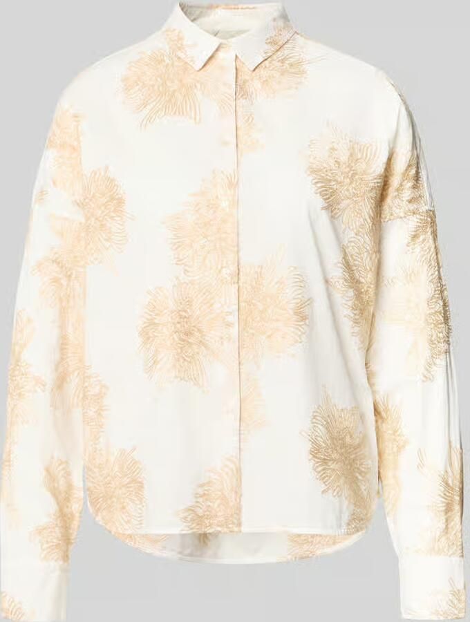 0039 italy regular fit blouse met stitchings model 'LUCY' - Foto 2