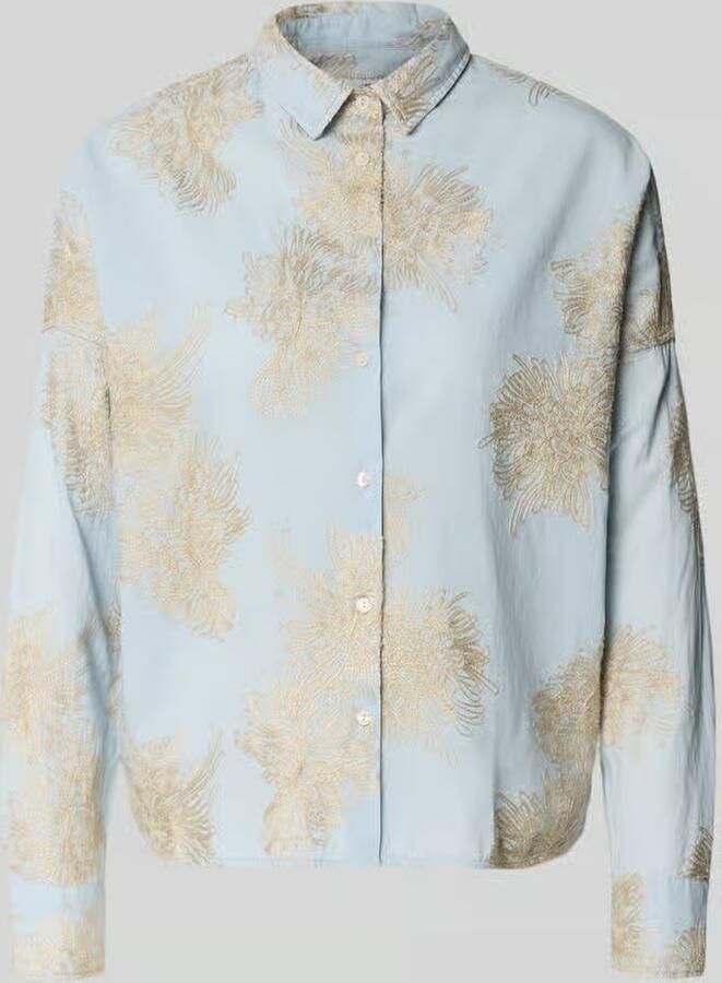 0039 italy regular fit blouse met stitchings model 'LUCY' - Foto 2
