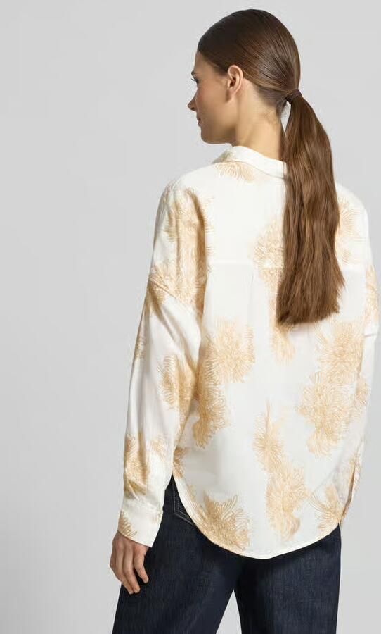 0039 italy regular fit blouse met stitchings model 'LUCY' - Foto 4
