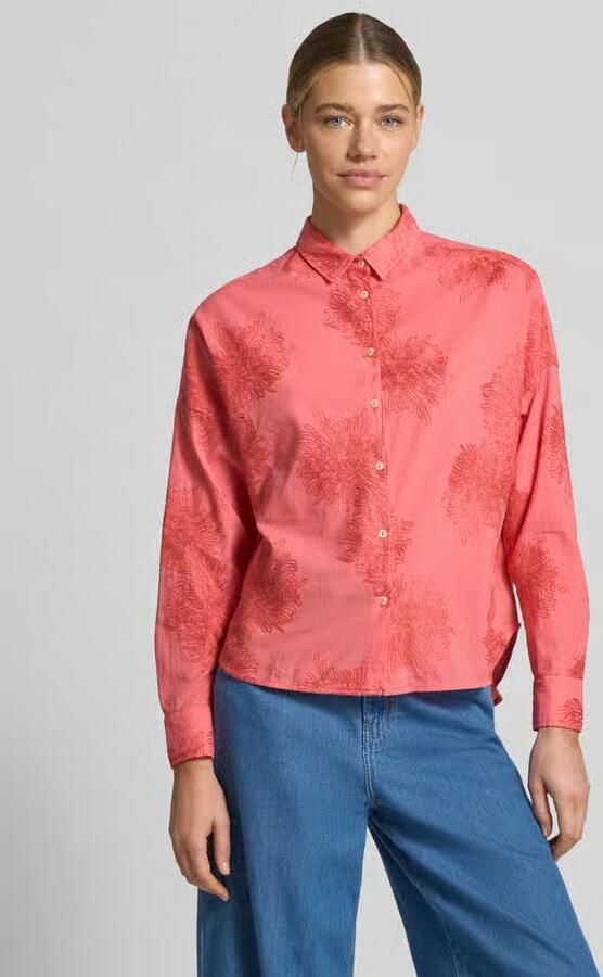 0039 italy regular fit blouse met stitchings model 'LUCY' - Foto 4