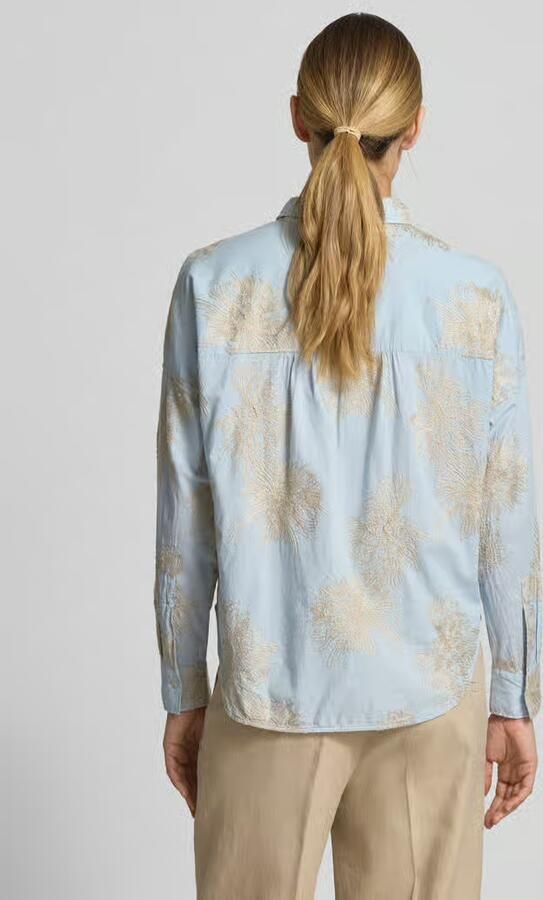 0039 italy regular fit blouse met stitchings model 'LUCY' - Foto 3