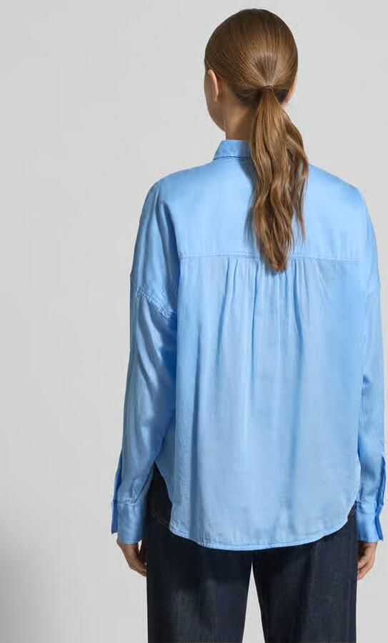 0039 italy Regular fit blouse met verborgen knoopsluiting model 'SANDY' - Foto 2