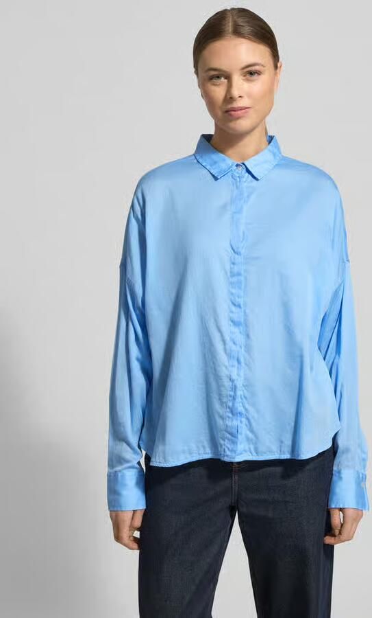 0039 italy Regular fit blouse met verborgen knoopsluiting model 'SANDY' - Foto 3