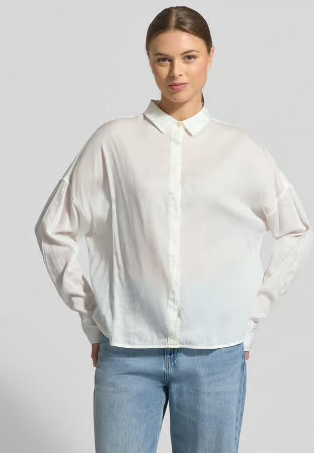 0039 italy Regular fit blouse met verborgen knoopsluiting model 'SANDY' - Foto 2