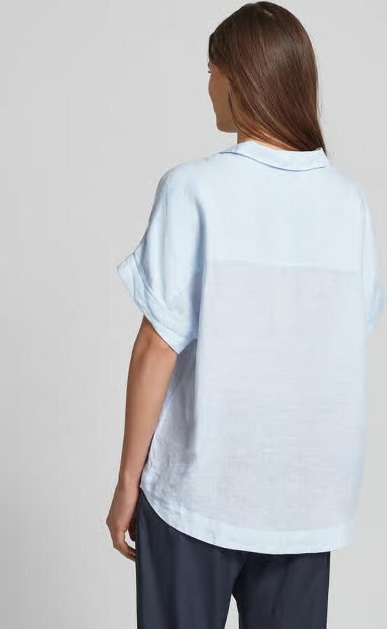 0039 italy Regular fit blouseshirt van linnen met kapmouwen model 'DERRY'