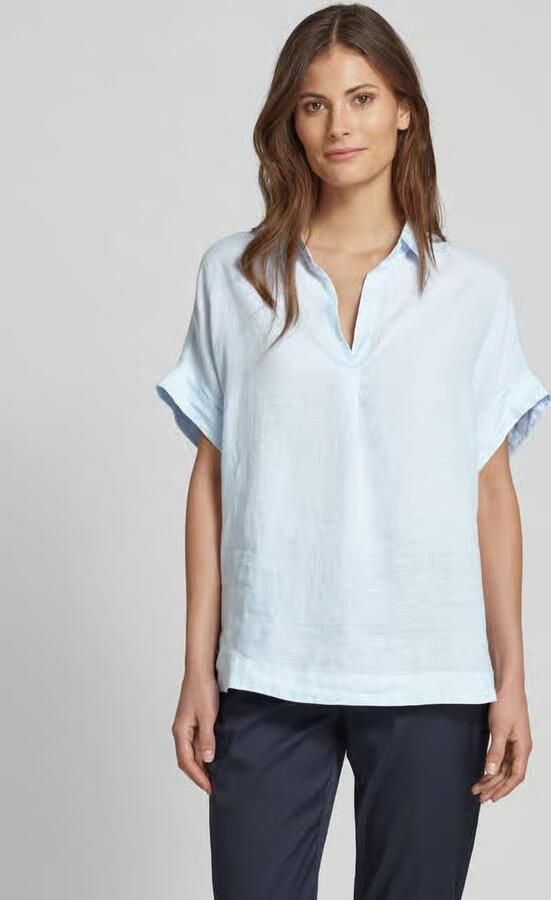 0039 italy Regular fit blouseshirt van linnen met kapmouwen model 'DERRY' - Foto 2