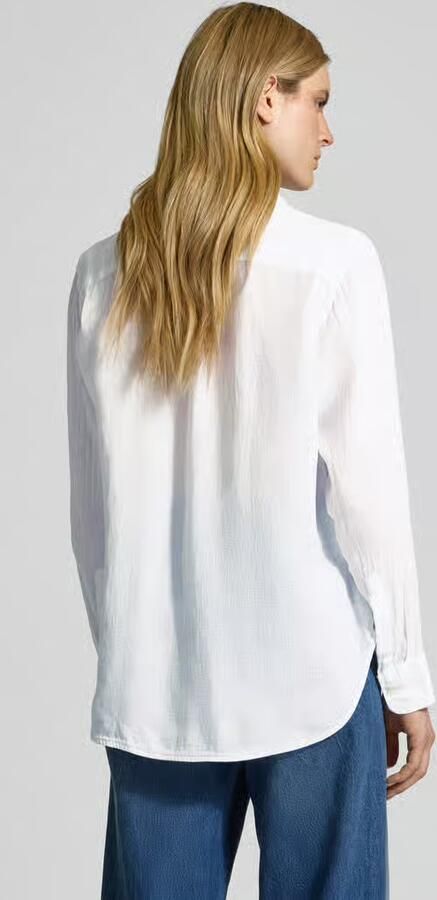 0039 italy Regular fit overhemdblouse van linnen met doorknoopsluiting