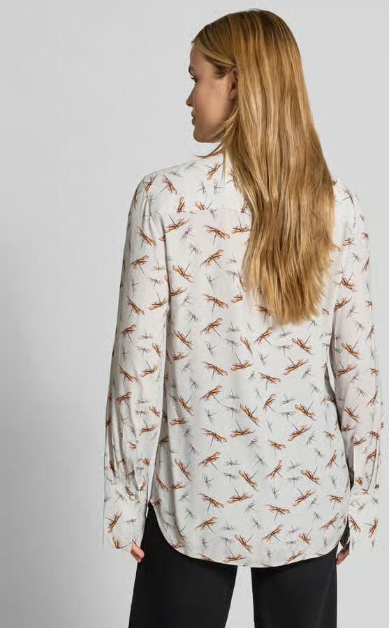 0039 italy Regular fit overhemdblouse van pure viscose model 'ODETTA' - Foto 3