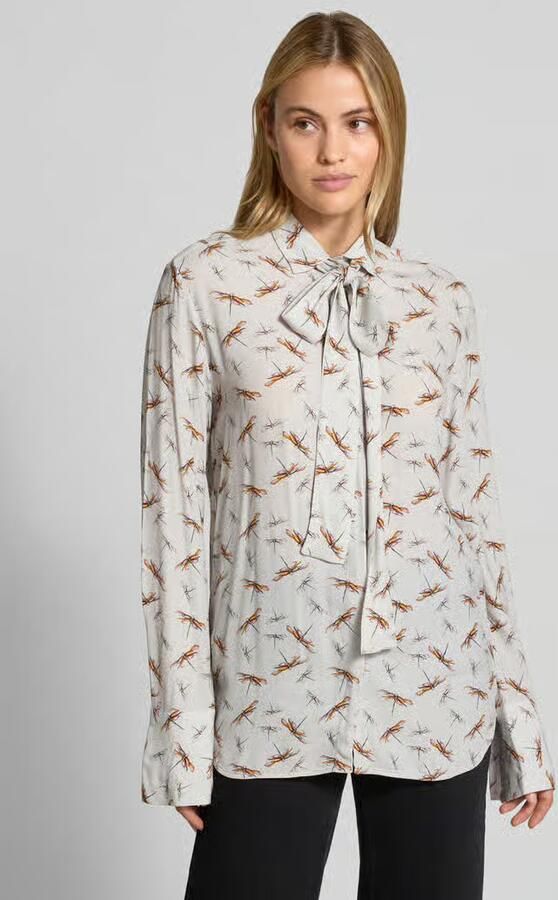 0039 italy Regular fit overhemdblouse van pure viscose model 'ODETTA' - Foto 2