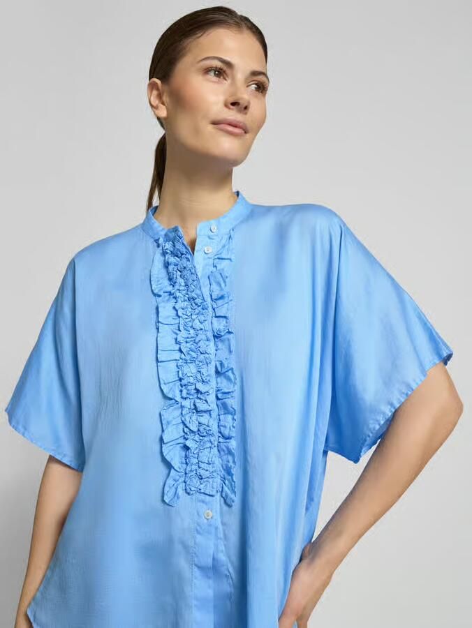 0039 italy Relaxed fit Blouse met ruches Model 'DAISY'
