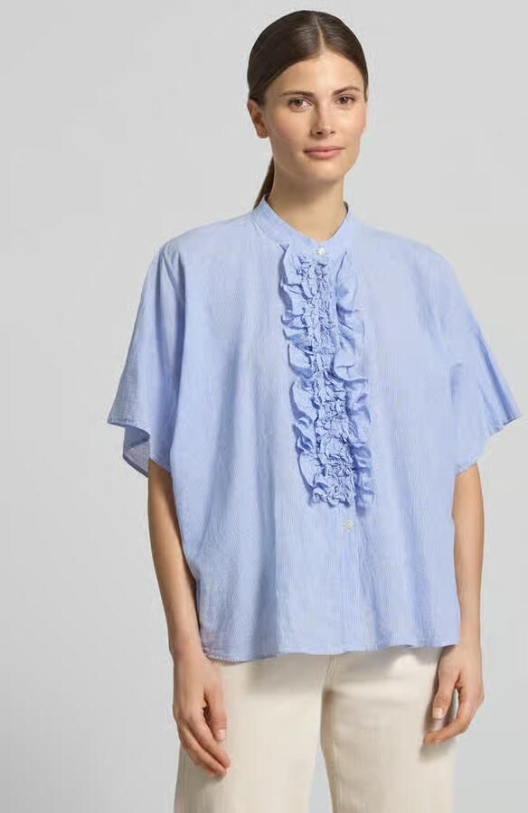 0039 italy Relaxed fit Blouse met ruches Model 'DAISY' - Foto 3