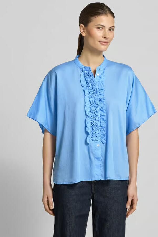 0039 italy Relaxed fit Blouse met ruches Model 'DAISY' - Foto 3