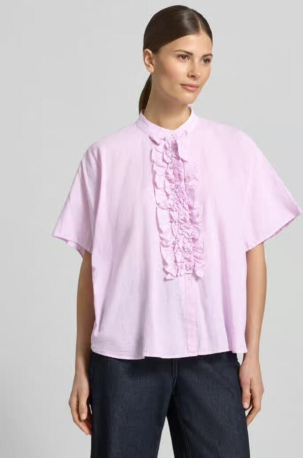 0039 italy Relaxed fit Blouse met ruches Model 'DAISY' - Foto 2