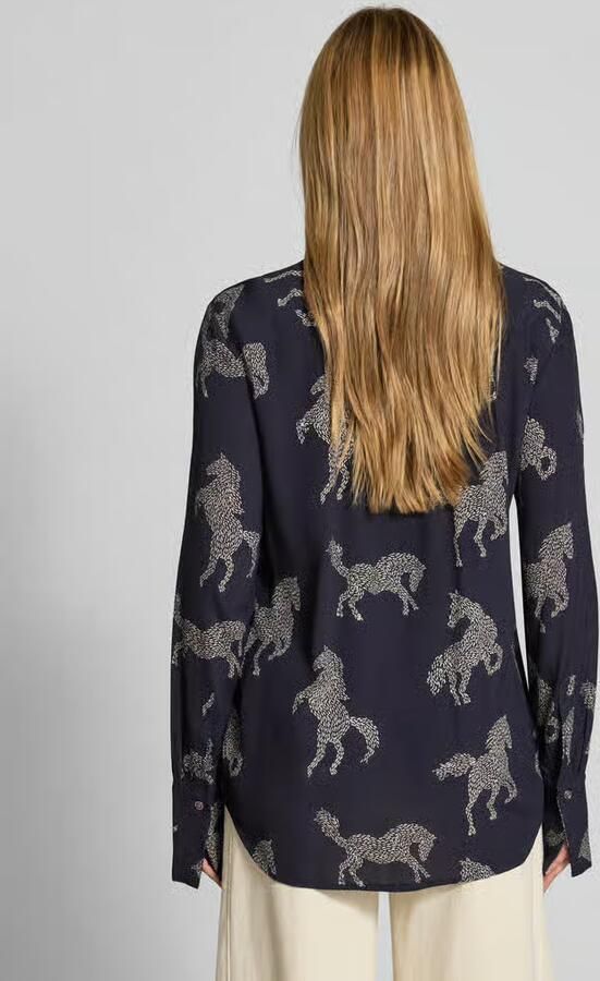 0039 italy relaxed fit blouse van pure viscose model 'ODETTA' - Foto 3