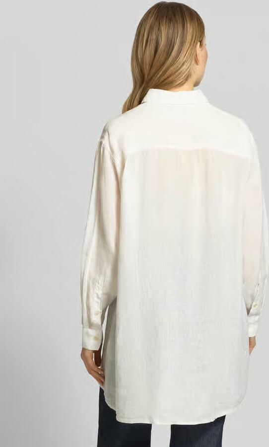 0039 italy relaxed fit lange blouse van linnen model 'TAHIA'