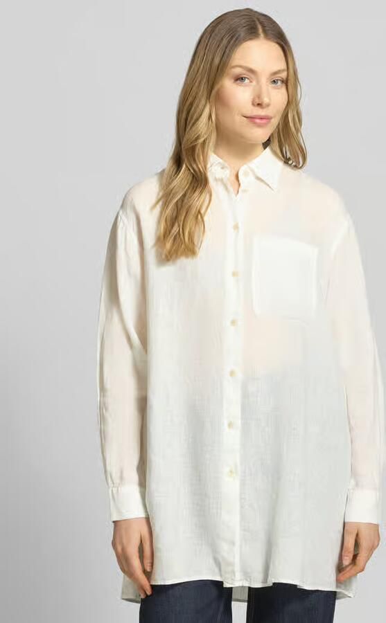 0039 italy relaxed fit lange blouse van linnen model 'TAHIA' - Foto 3