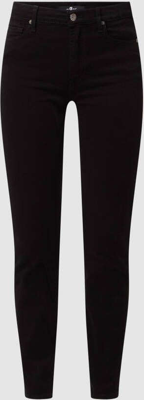 7 For All Mankind Korte skinny fit high waist jeans met stretch