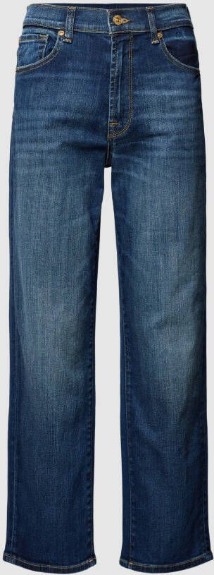 7 For All Mankind Straight fit jeans in verkort design model 'The Modern'