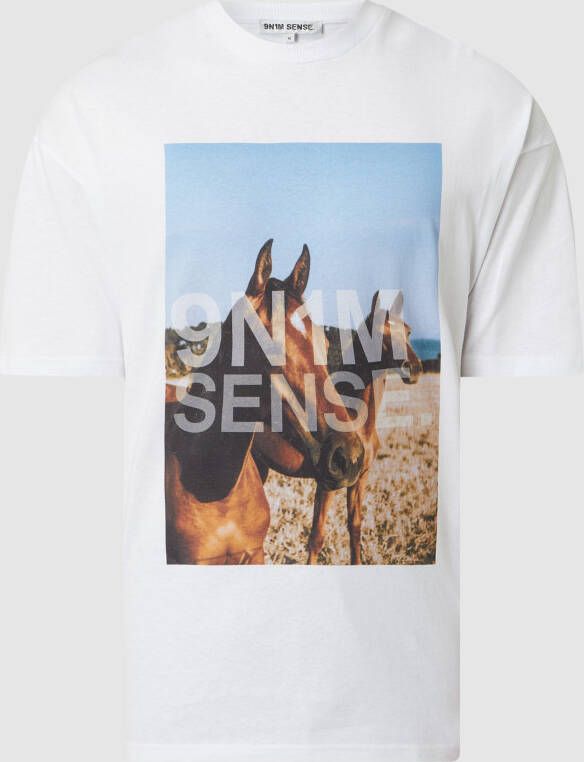 9N1M SENSE T-shirt met fotoprint
