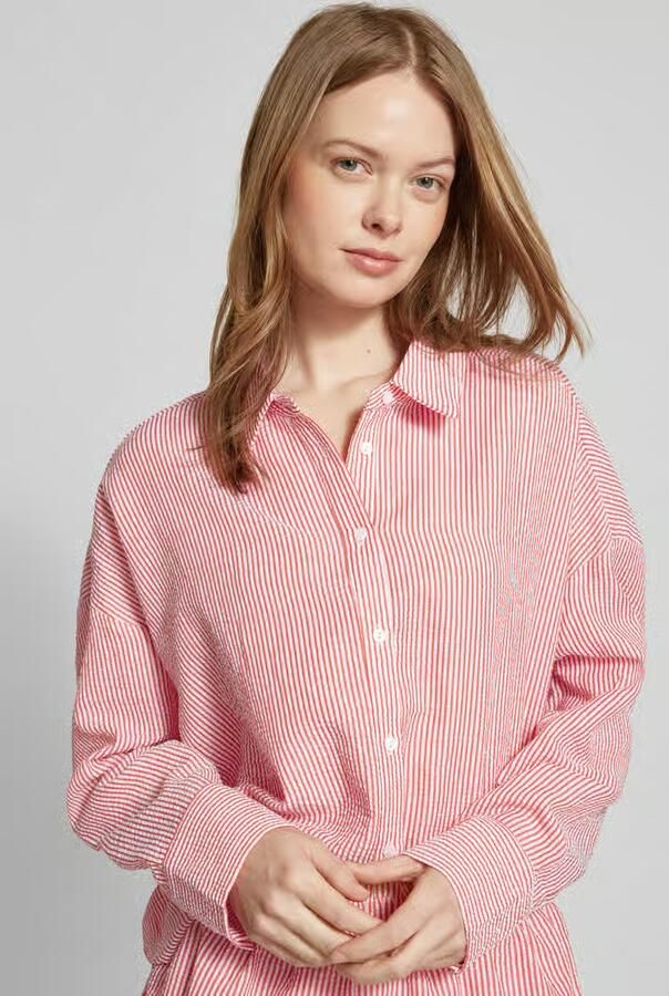A-view Regular fit overhemdblouse met knoopsluiting