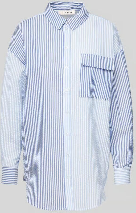 A-view Regular fit overhemdblouse met structuurmotief model 'Mila' - Foto 2