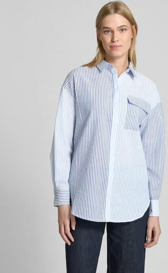 A-view Regular fit overhemdblouse met structuurmotief model 'Mila' - Foto 4