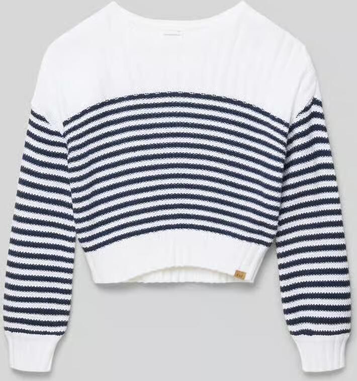Abercrombie&Fitch loose fit gebreide pullover van katoenmix model 'SLASH' - Foto 2