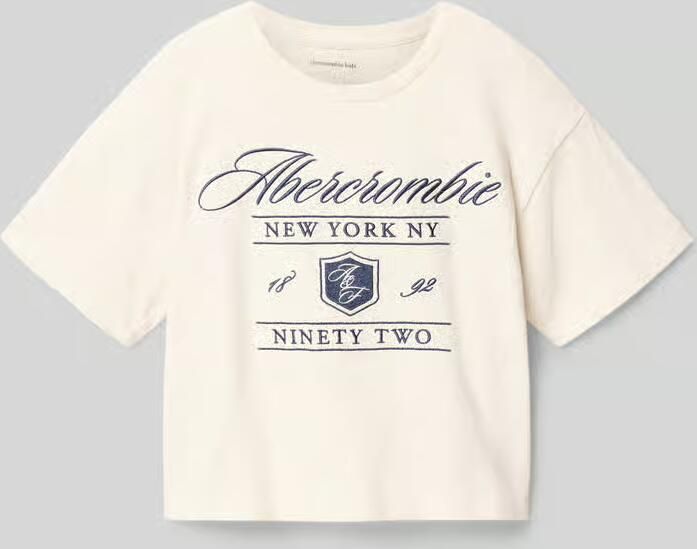 Abercrombie&Fitch regular fit T-shirt met gestikt logo - Foto 2