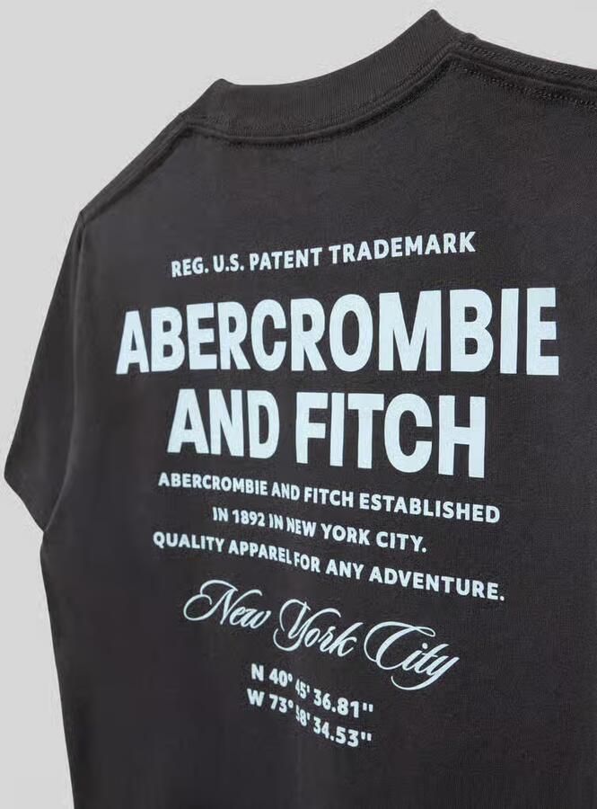 Abercrombie&Fitch T-shirt met ronde hals en labelprints