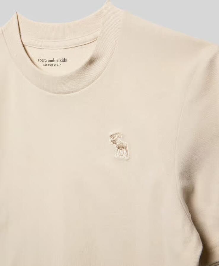 Abercrombie&Fitch T-shirt met ronde hals en labelstitching
