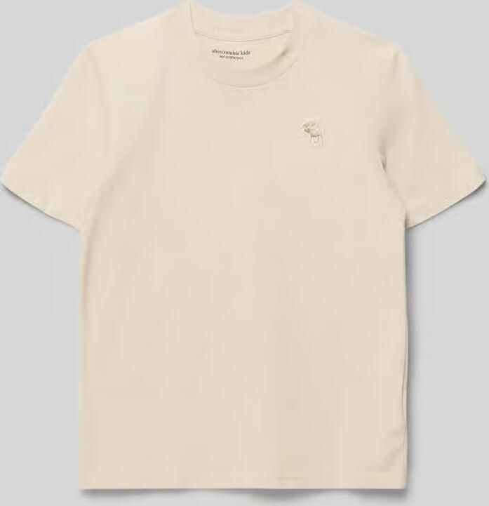 Abercrombie&Fitch T-shirt met ronde hals en labelstitching - Foto 2