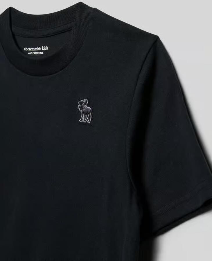 Abercrombie&Fitch T-shirt met ronde hals en labelstitching