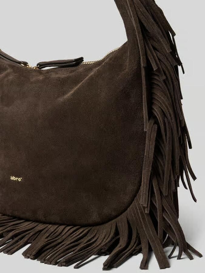 Abro Handtas uit leer met franjes model 'NANA'