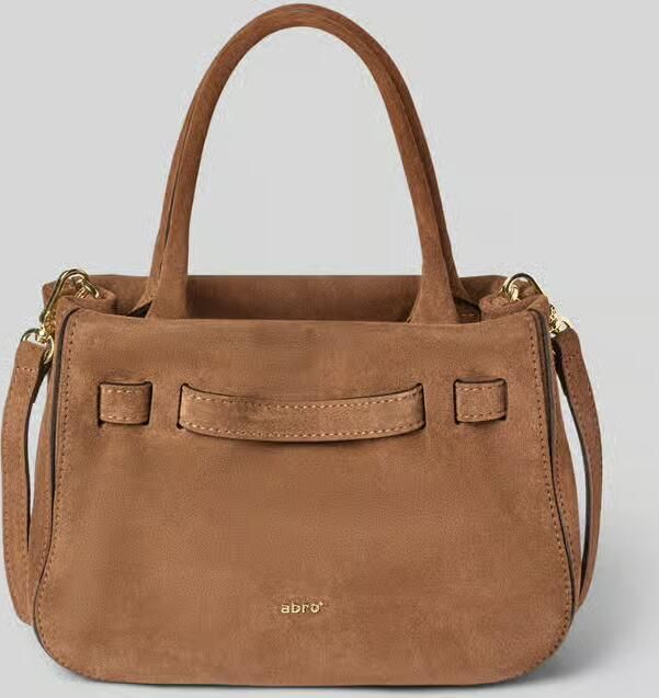Abro Handtas van leer met labeldetail model 'JILL'