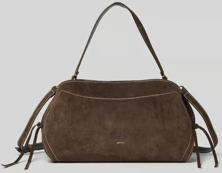 Abro Shoulder Bag van echt leer met logodetail - Foto 2