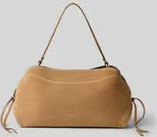 Abro Shoulder Bag van echt leer met logodetail