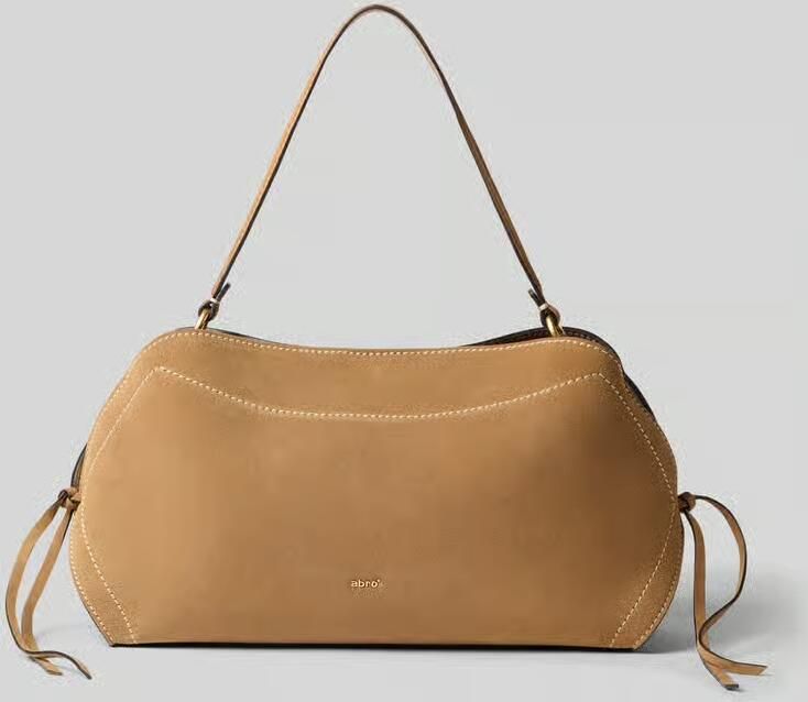 Abro Shoulder Bag van echt leer met logodetail - Foto 2